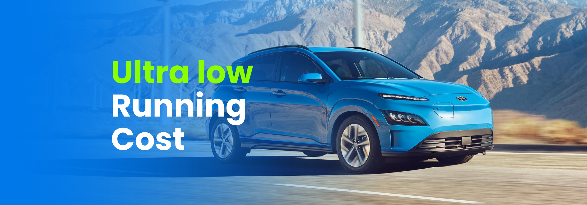 Ultra low running cost Hyundai Kona Premium EV